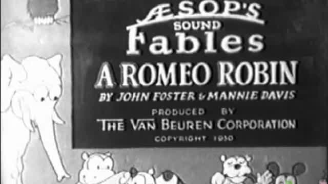 A Romeo Robin (1930) Animation Breakdown