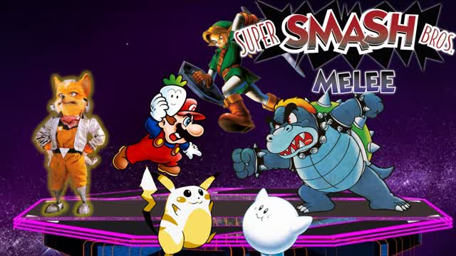 Smash Melee intro on Powerpoint