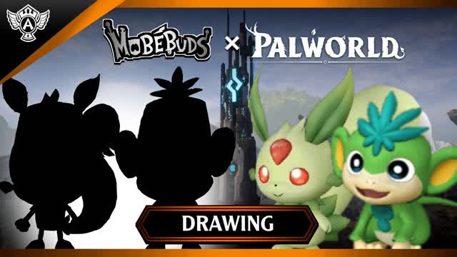 Drawing: Palworld - Lifmunk and Tanzee (Mobebuds Style) HD PAL High Tone