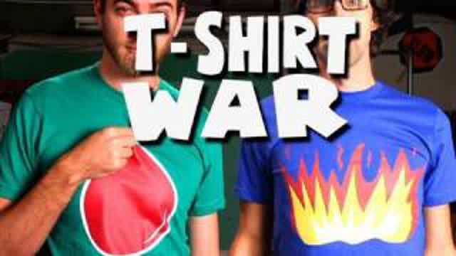 T-SHIRT WAR!! (stop-motion) - Rhett & Link