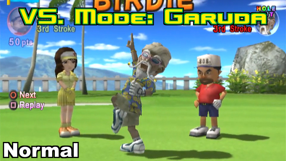 Everybody's Golf (PS2) - VS. Mode Playthrough: Garuda (Normal)