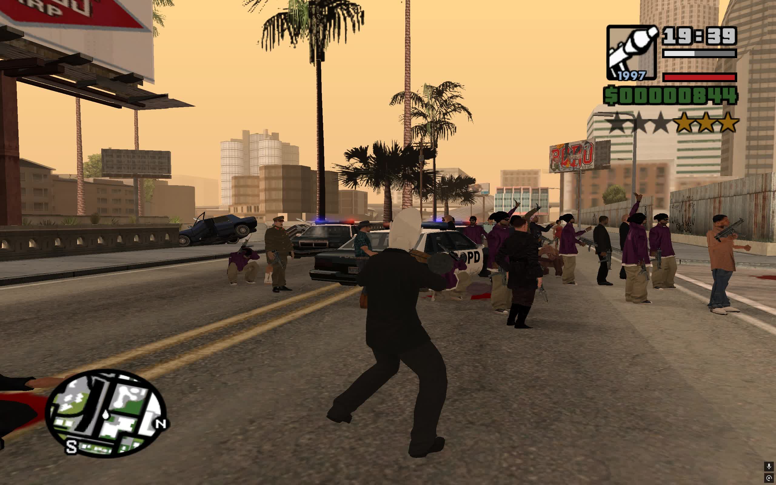 Grand Theft Auto San Andreas - Riots with known faces