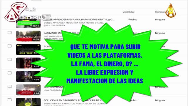 QUIERES MONETIZAR TUS VIDEOS, @GOLDACELERIUX QUIERES MONETIZAR TUS VIDEOS, @GOLDACELERIUX