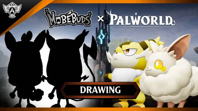Drawing: Palworld - Cremis and Sparkit (Mobebuds Style) HD PAL High Tone