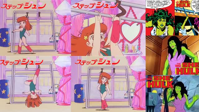 Hai Step Jun Funny Moments - Aerobics Exercises with Jun Nonomiya [Remastered and Reupload]