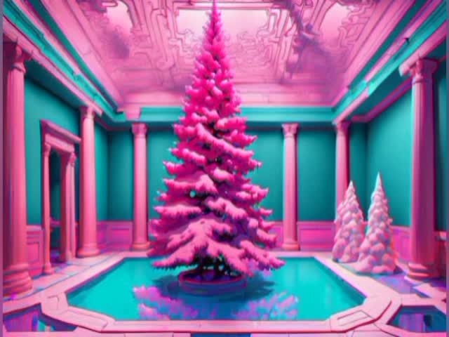 christmas vaporwave