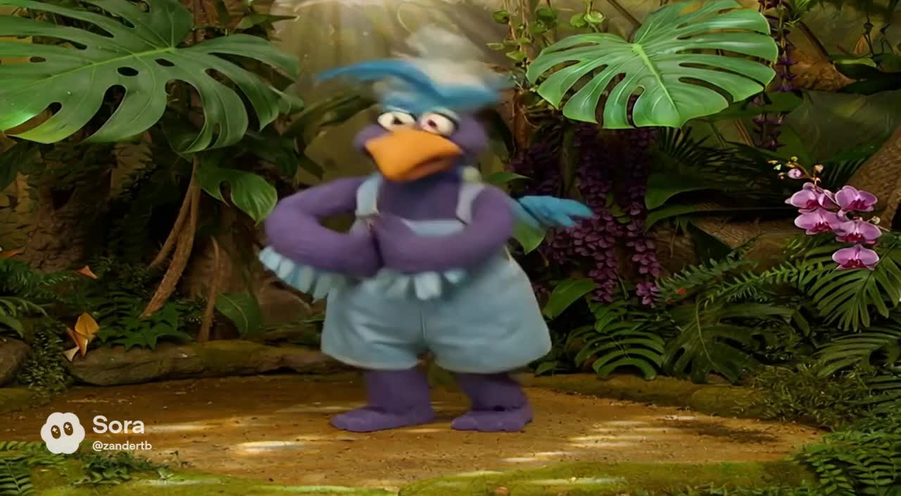 Mel Bird as a Female Bird