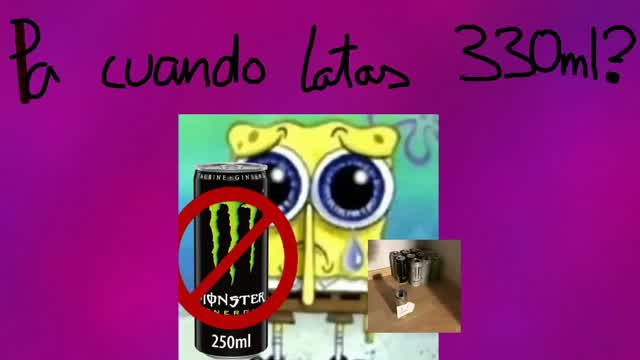MonsterEnergy, cuando venden latas de 250/330ml?