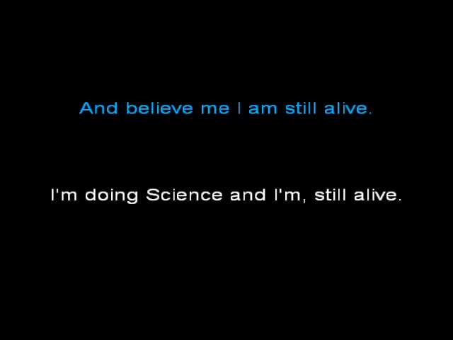 Portal Still Alive with lyrics Portal Still Alive with lyrics