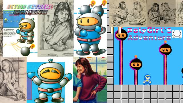 Action Extreme Gaming 2025 - Polygirl's Adventure 1 (Mega Man 1 Nes Rom Hack) Bomberman Stage
