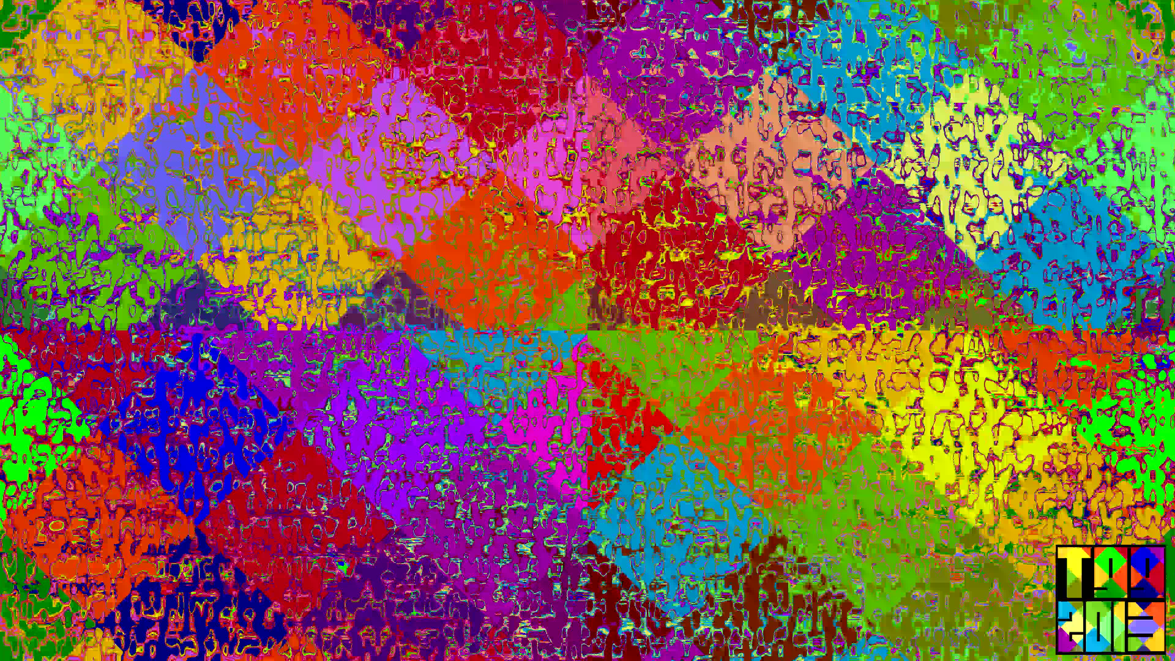 Terrephying TGG2013 Colorful Checkerboard Blok Logo