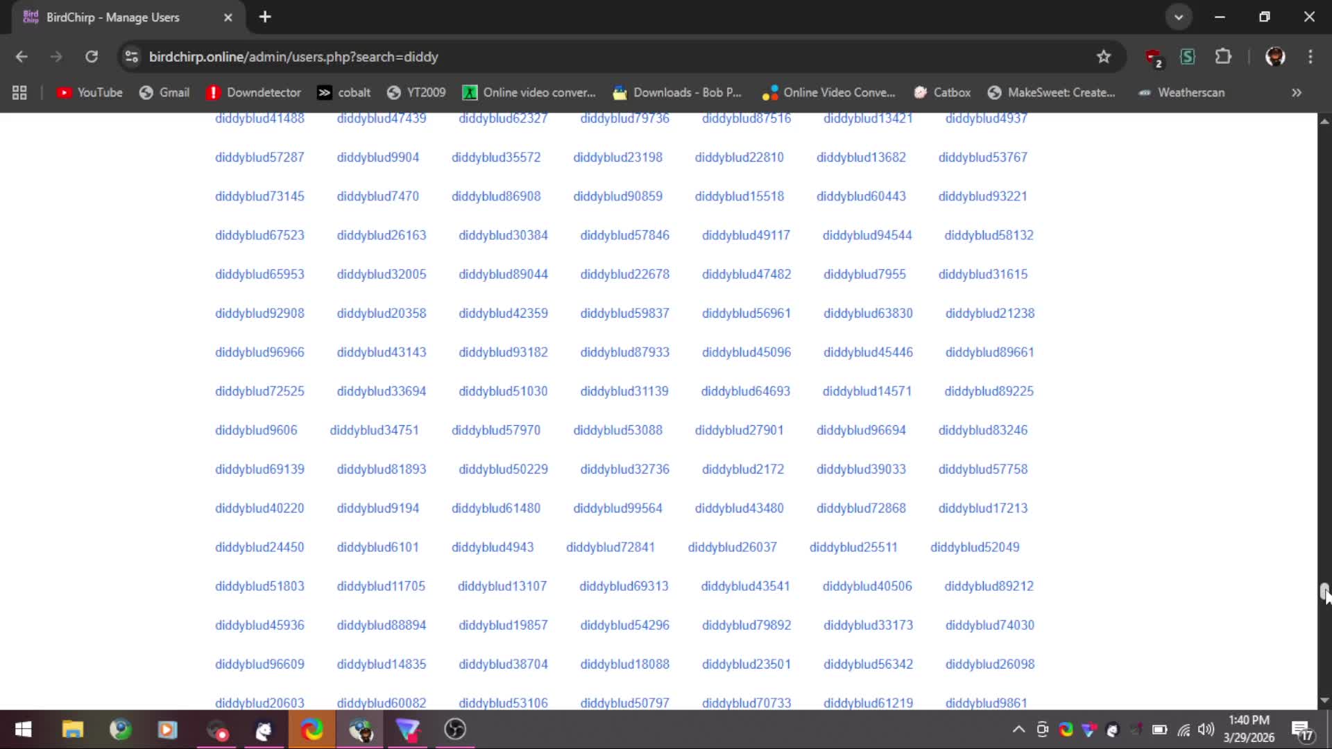 BIRDCHIRP HACKED BY DIDDY BLUD