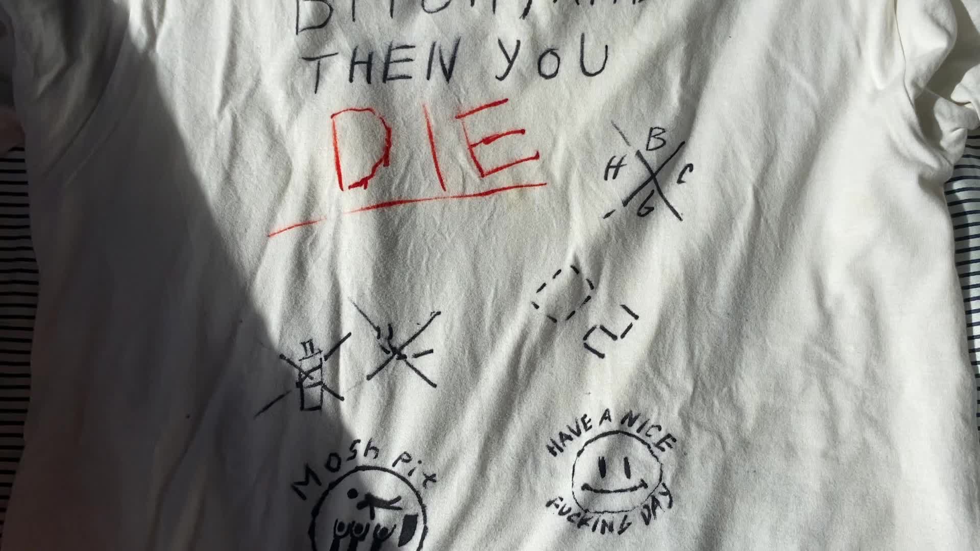 Showing off my HC T-shirt