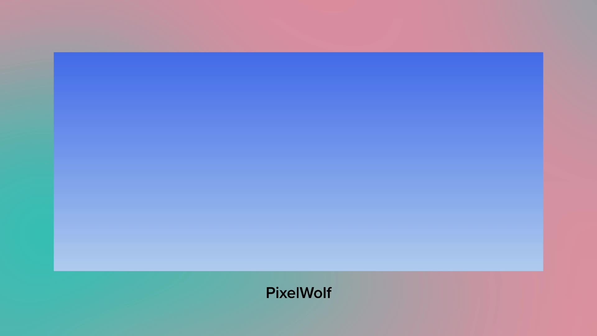 PixelWolf intro PixelWolf intro