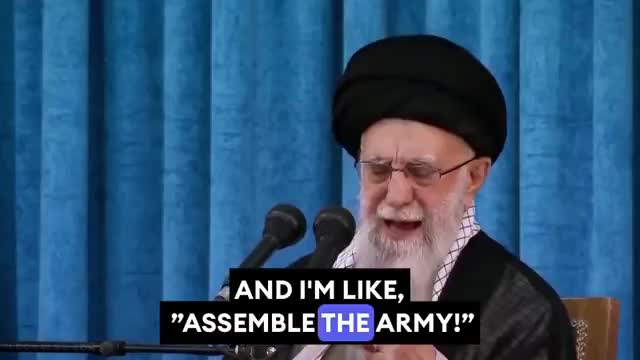 Khameini got slimed