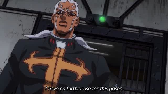 Pucci leaves the prison