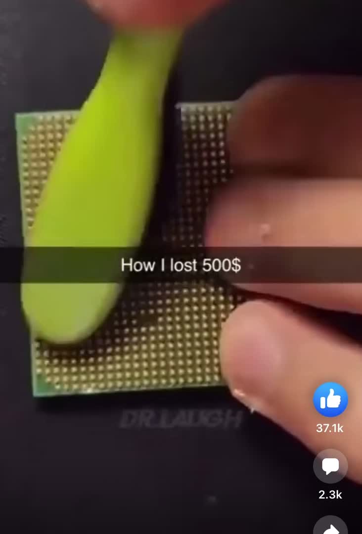 500 dollar CPU cleaning tip