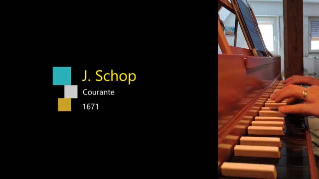J. Schop: Courante (1671) J. Schop: Courante (1671)