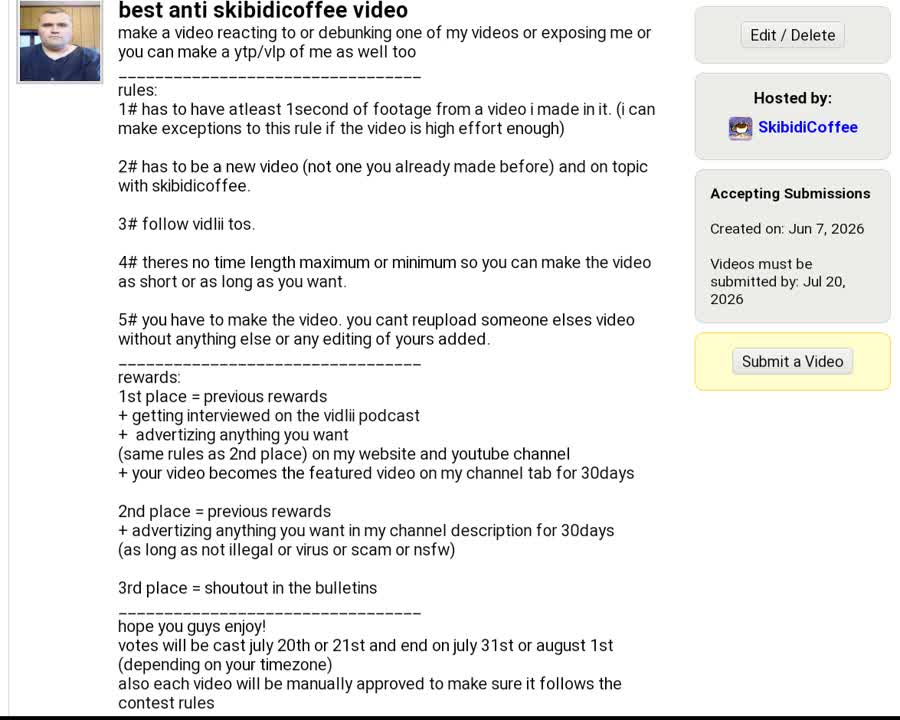 Anti skibidicoffee contest ad