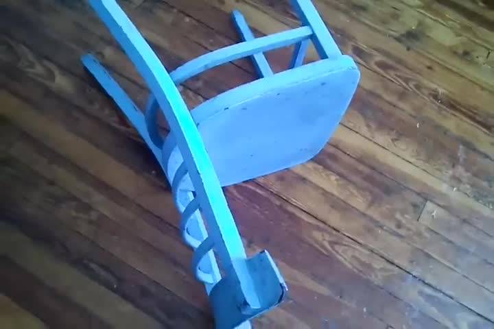 How to Pick Up a Blue Chair Off the Ground