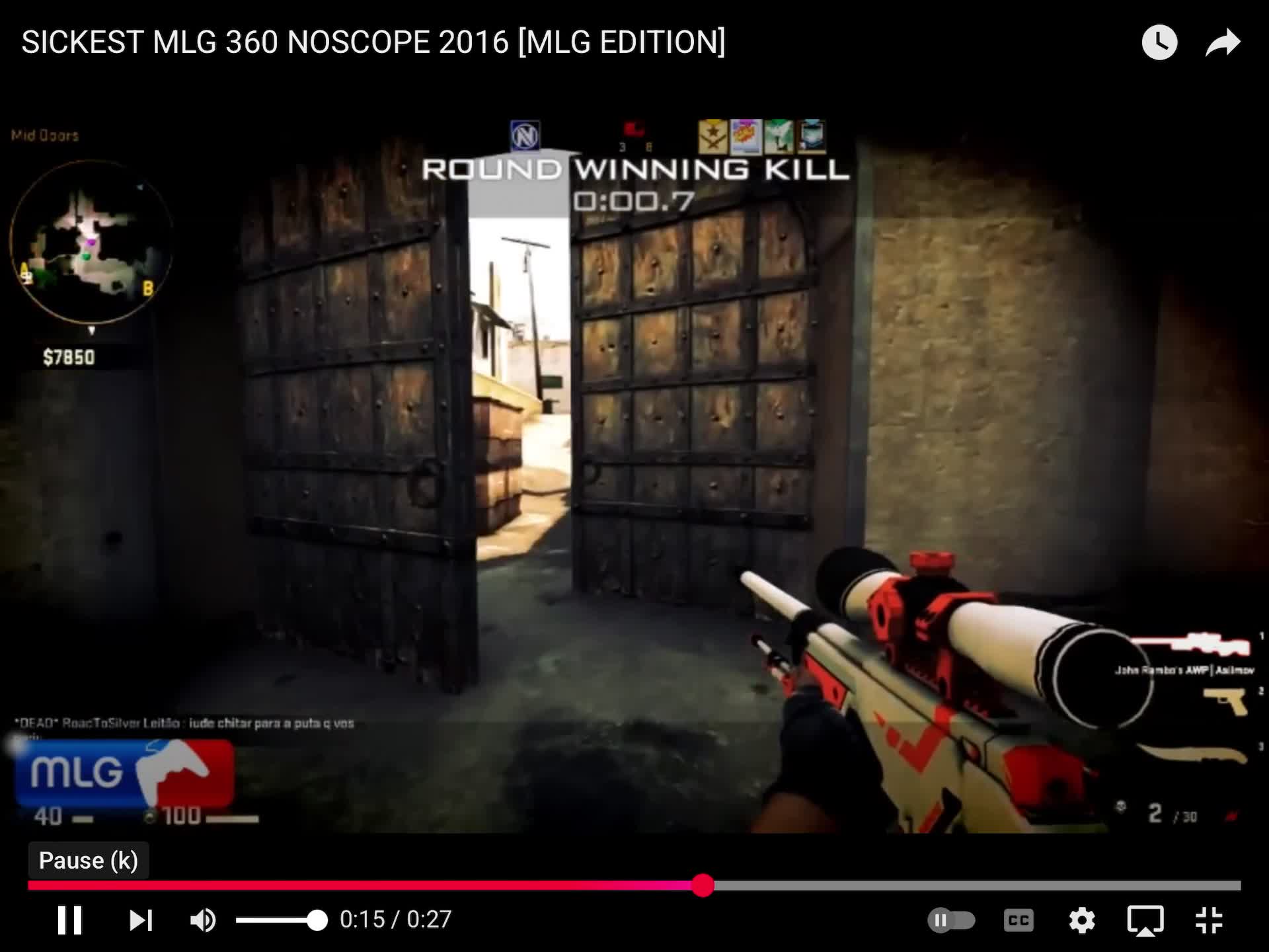 SICKEST MLG 360 NOSCOPE 2016 (with sound)
