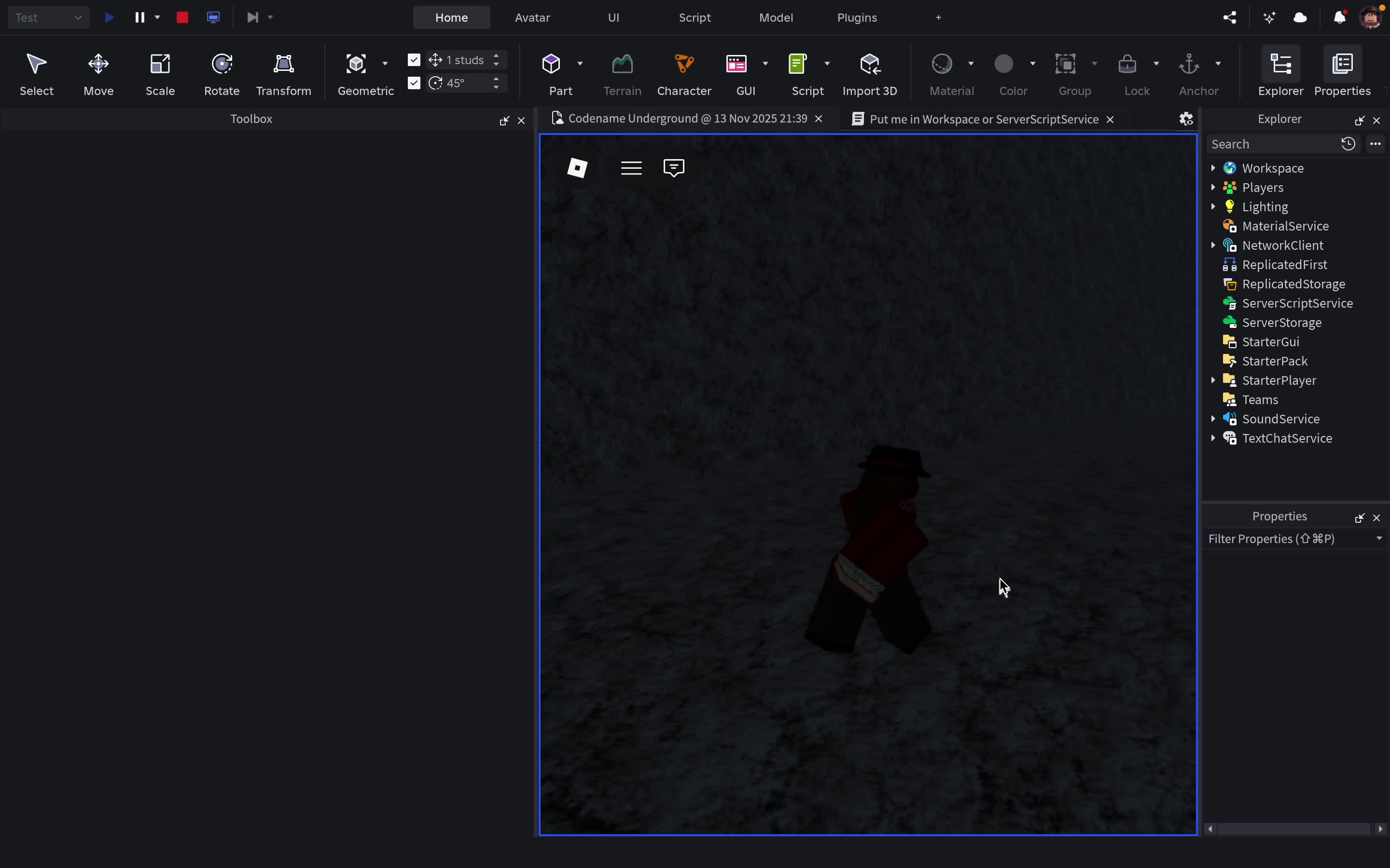 Some Shitty Roblox Game Im Working On