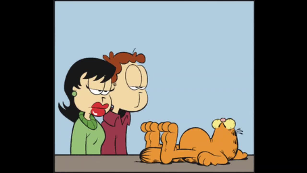 Garfield Sits after Lying Down (Square Root of Minus Garfield comic dub)