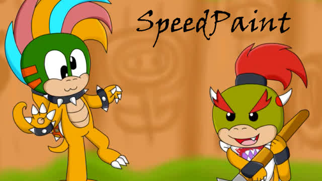 SpeedPaint - Bowser Jr & Lemmy Koopa