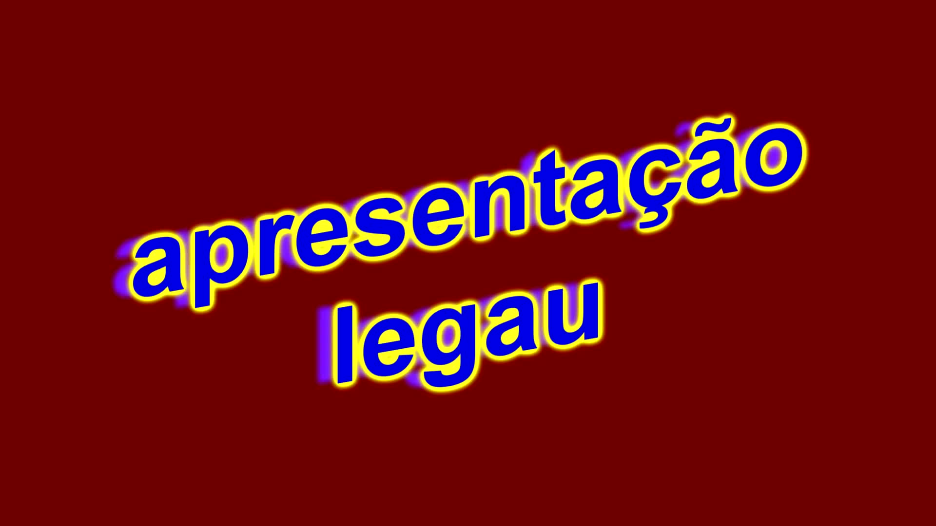 Apresentação legau Apresentação legau