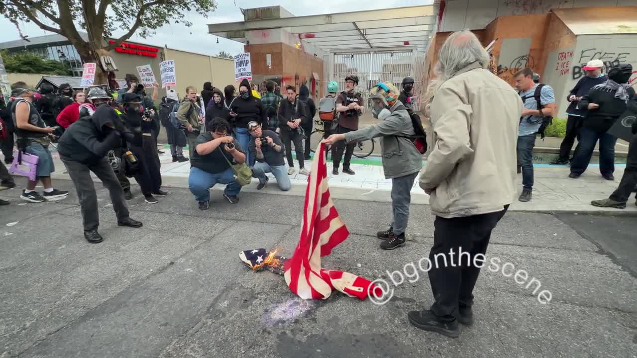 American Flag Burned in Portland, Oregon May 2 2026 (shadowbanned by youtube) American Flag Burned in Portland, Oregon May 2 2026 (shadowbanned by youtube)