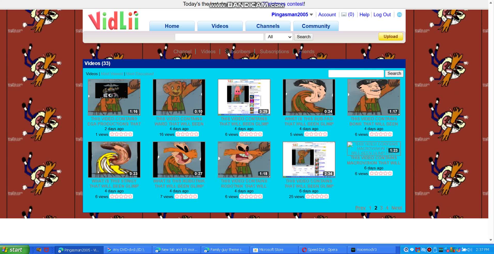Family Guy Theme Song Fault Version inVideo.ai Vidlii PingasMan2005
