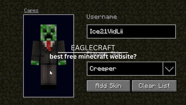 Eaglercraft / The BEST Minecraft Free Website? Lets See with Ice21VidLii!