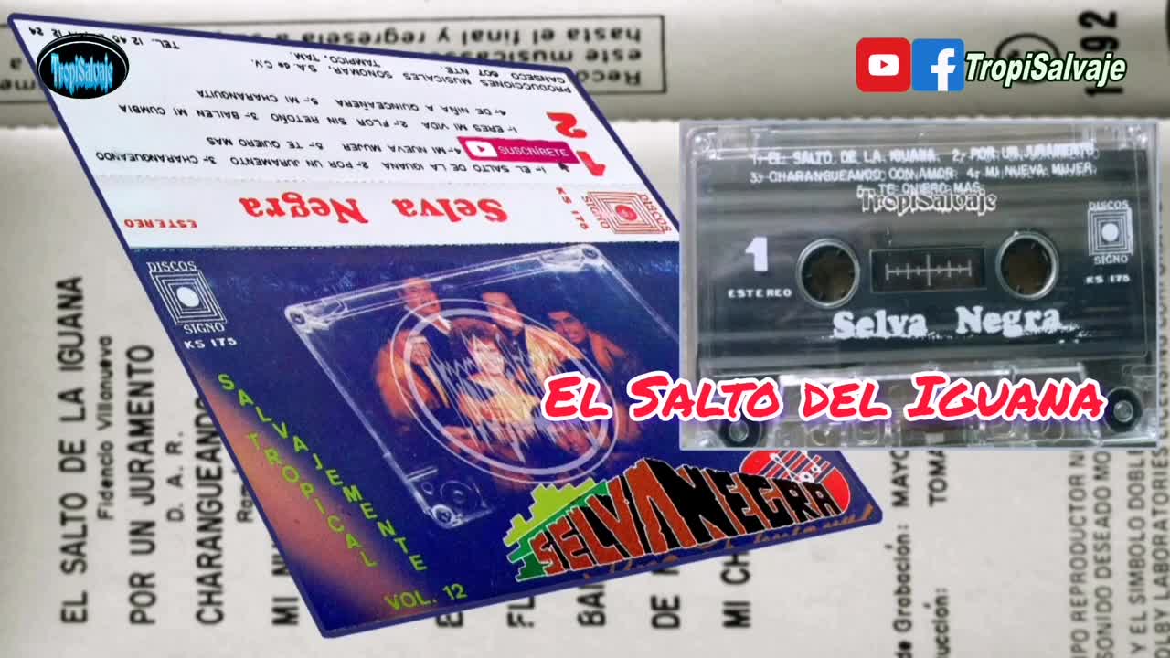 Salto de la Iguana SELVA NEGRA vol 12💿grabado en los estudios Signo Sonomar  Tamaulipas México.