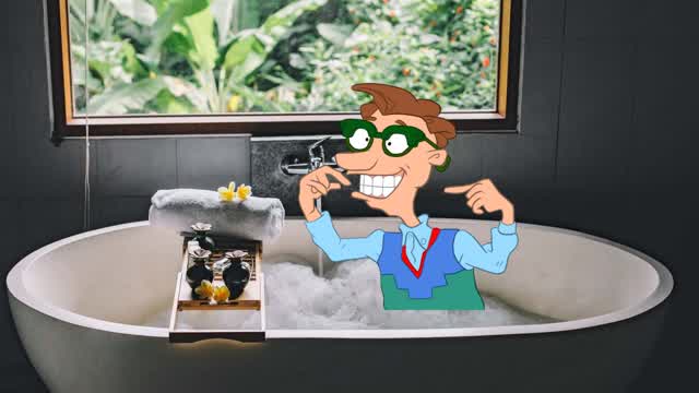 (low effort) Drew Pickles takes a bath