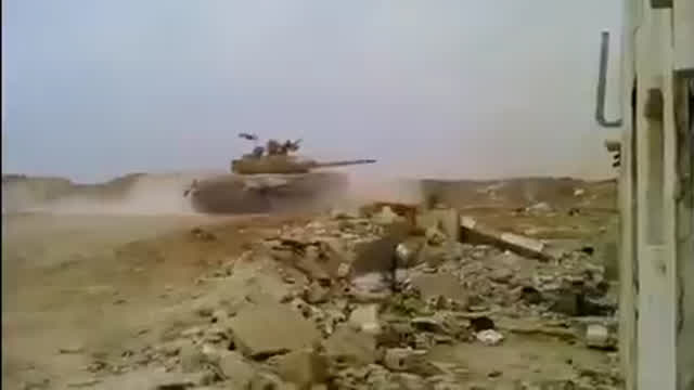 RPG round misses a retreating T-72 by a couple inches RPG round misses a retreating T-72 by a couple inches