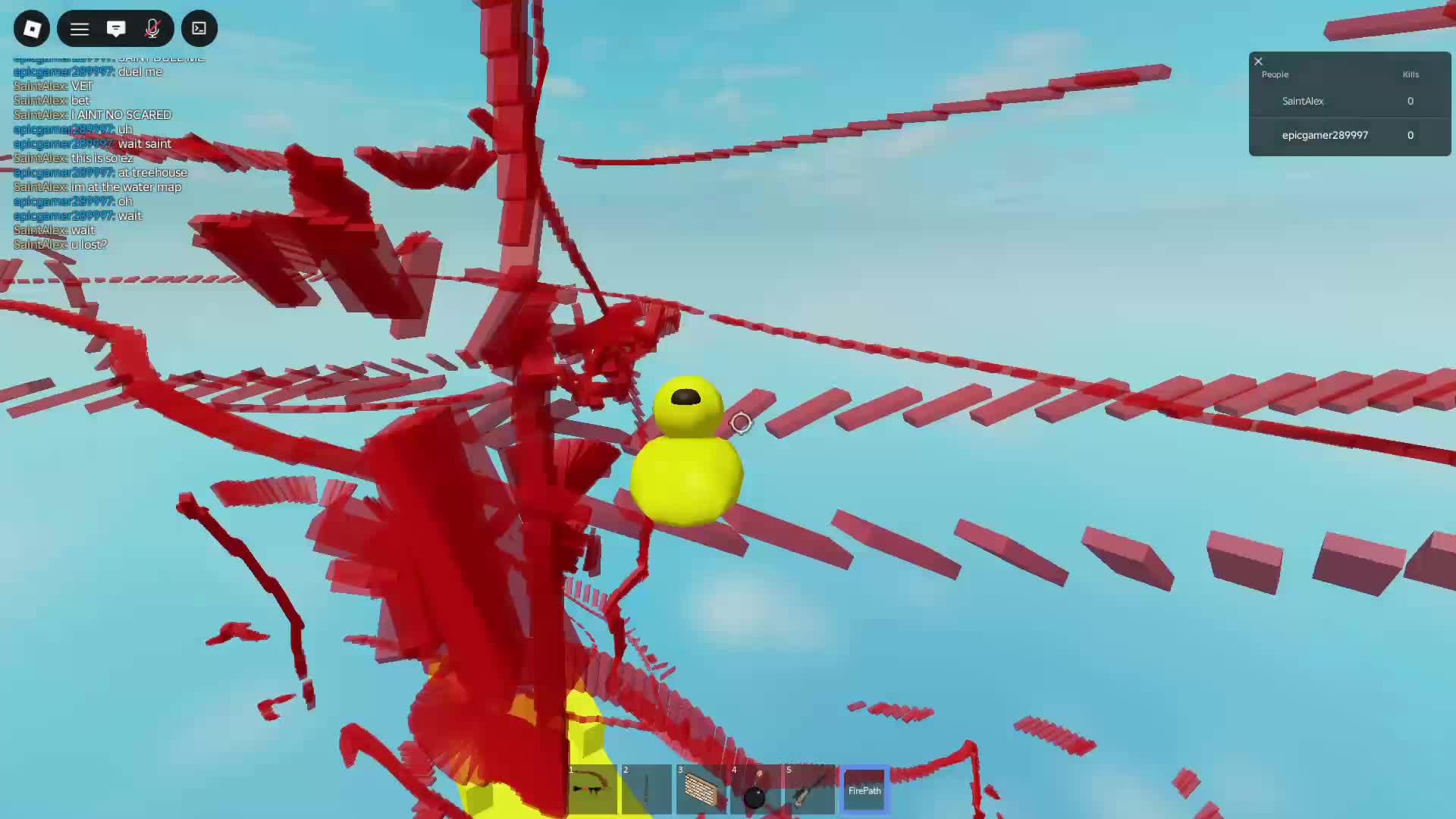 path dueling with TOXIC guy