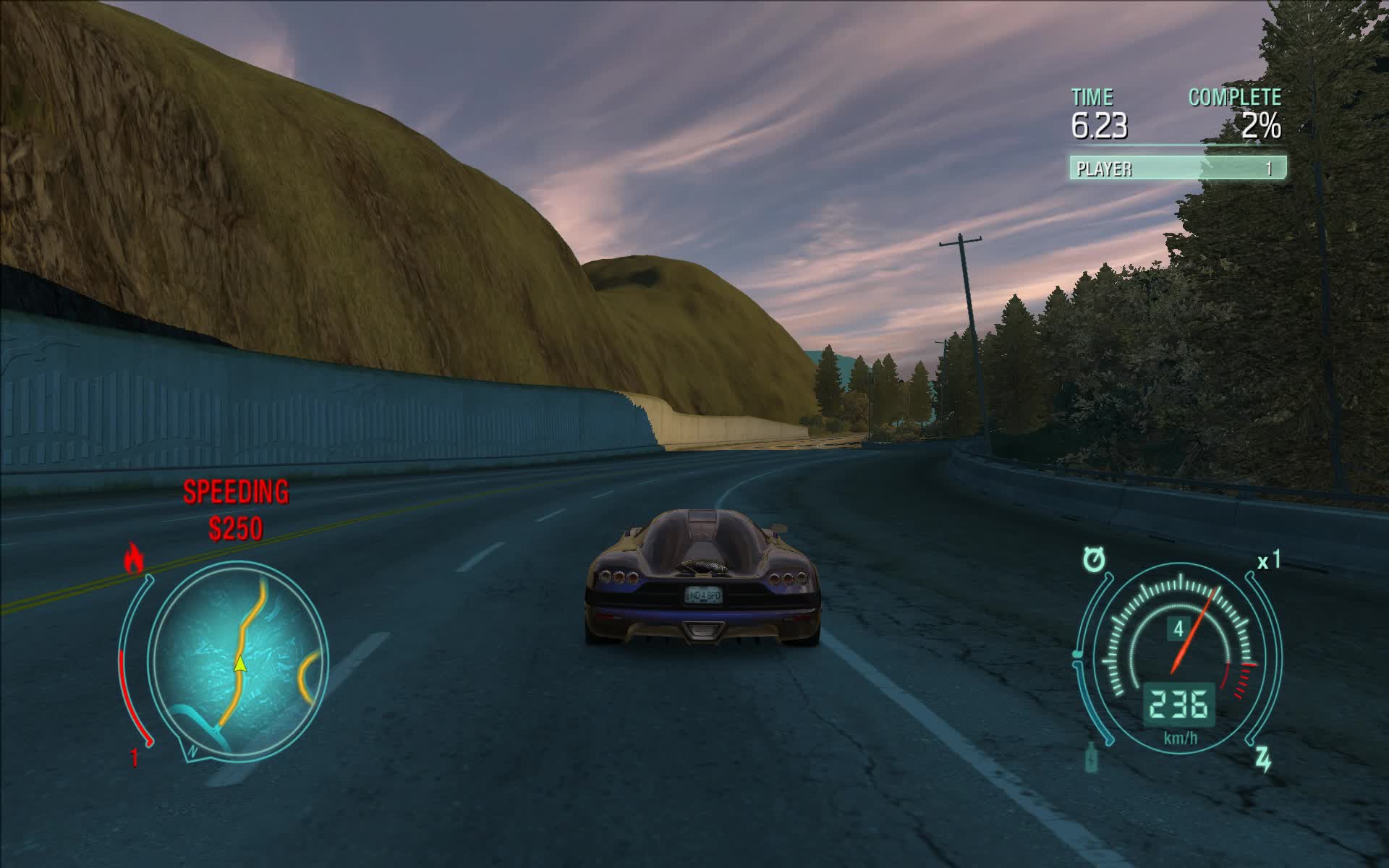 NFS Undercover | South Canyon Hwy, No NOS/CE - 1:40.58