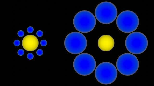 Making optical illusions in Blender N°15: Ebbinghaus Illusion