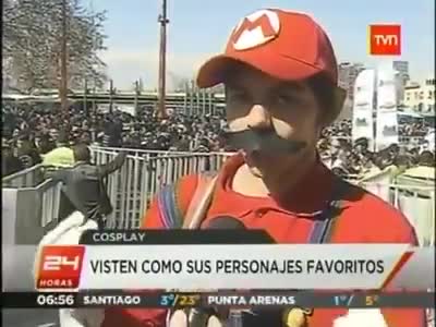 Estaba esperando el festigame para venir vestido de mario