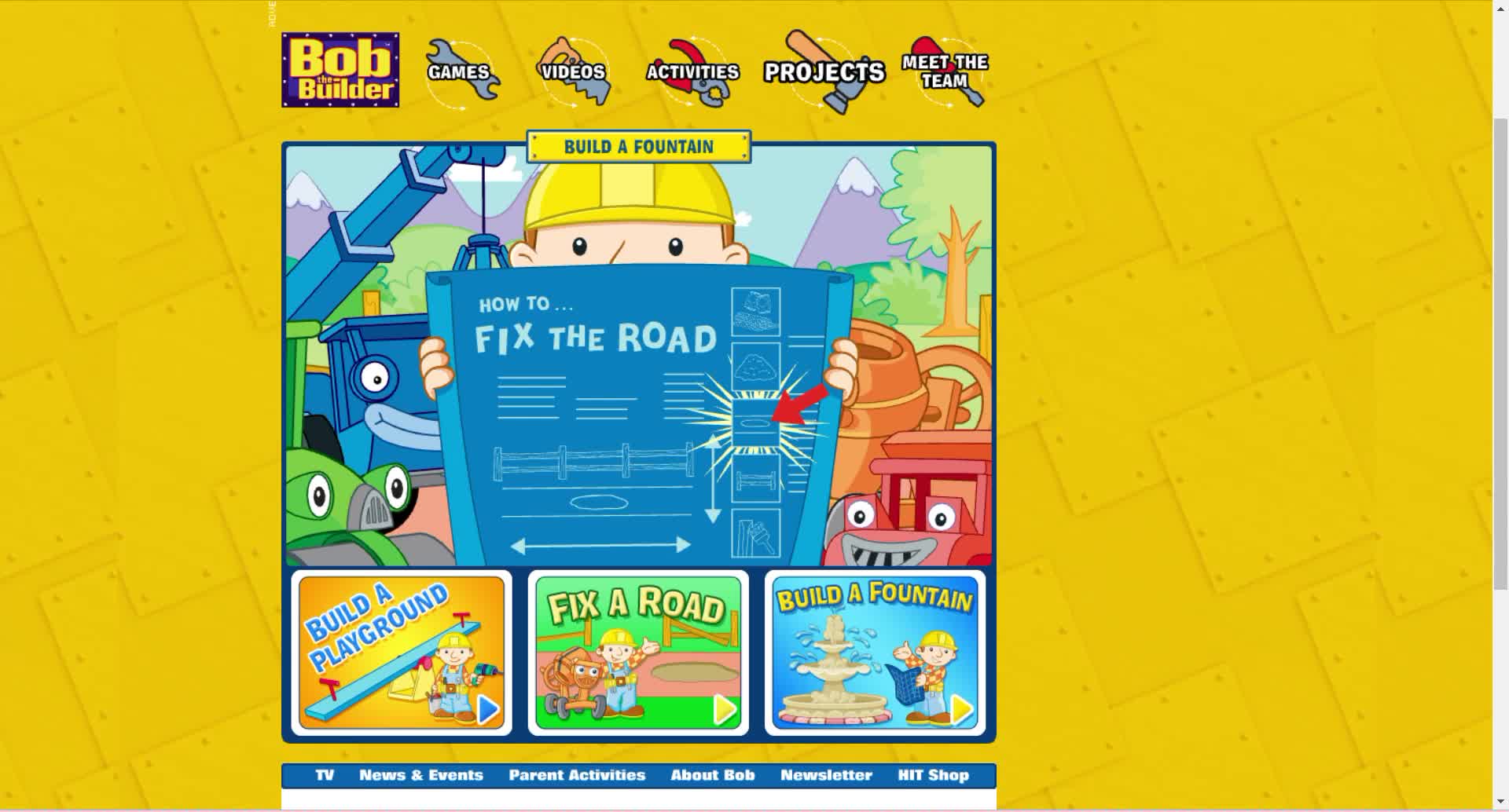 Bob The Builder Website UK
