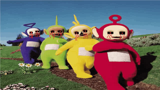 jugando el juego de los teletubbies malignos