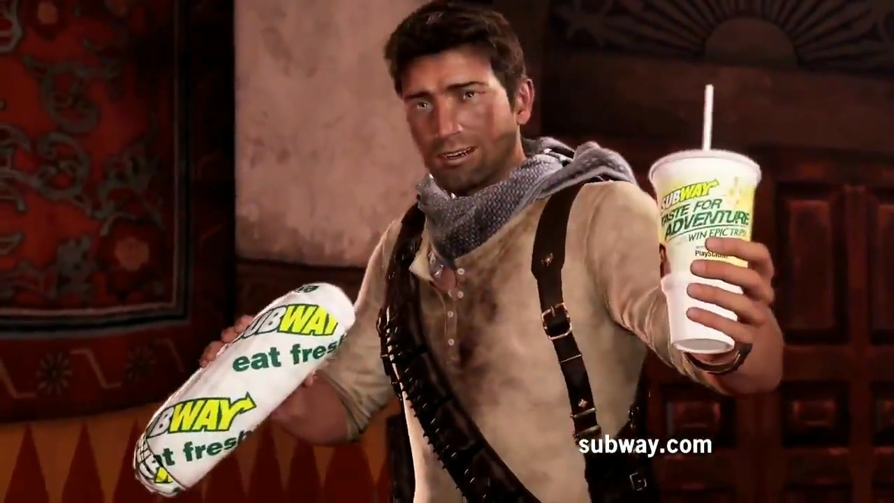 Uncharted 3: Drake's Deception - Subway Commercial