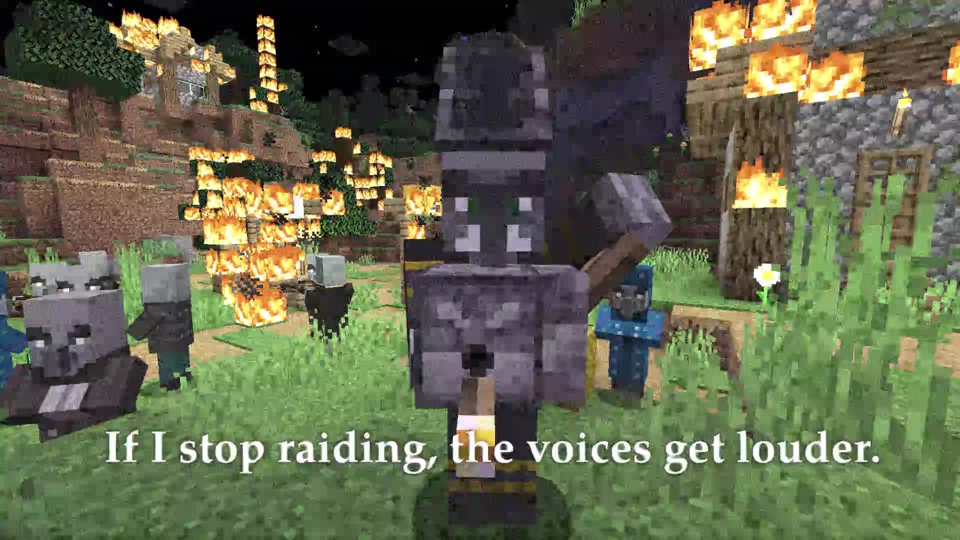 Minecraft - If I Stop Raiding, The Voices Get Louder - Music: Alfadhirhaiti by Heilung