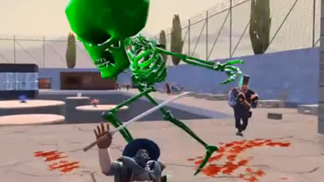 Team Fortress 2 - Weird green ass skeleton man