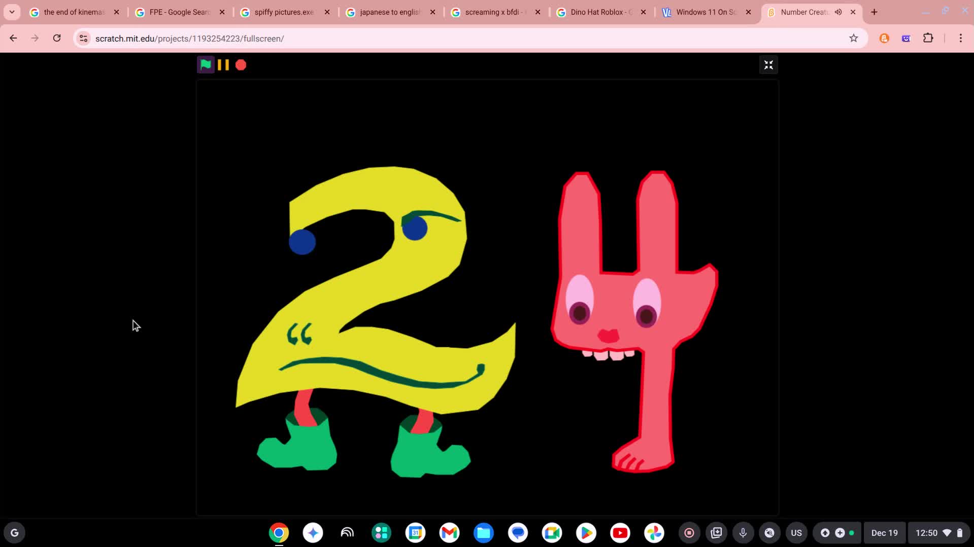 Number Creatures 1-27 (NOT MINE)