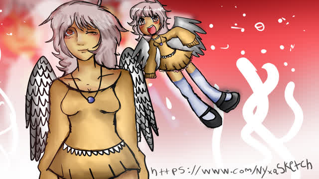 Drawing my ff7 oc gardania