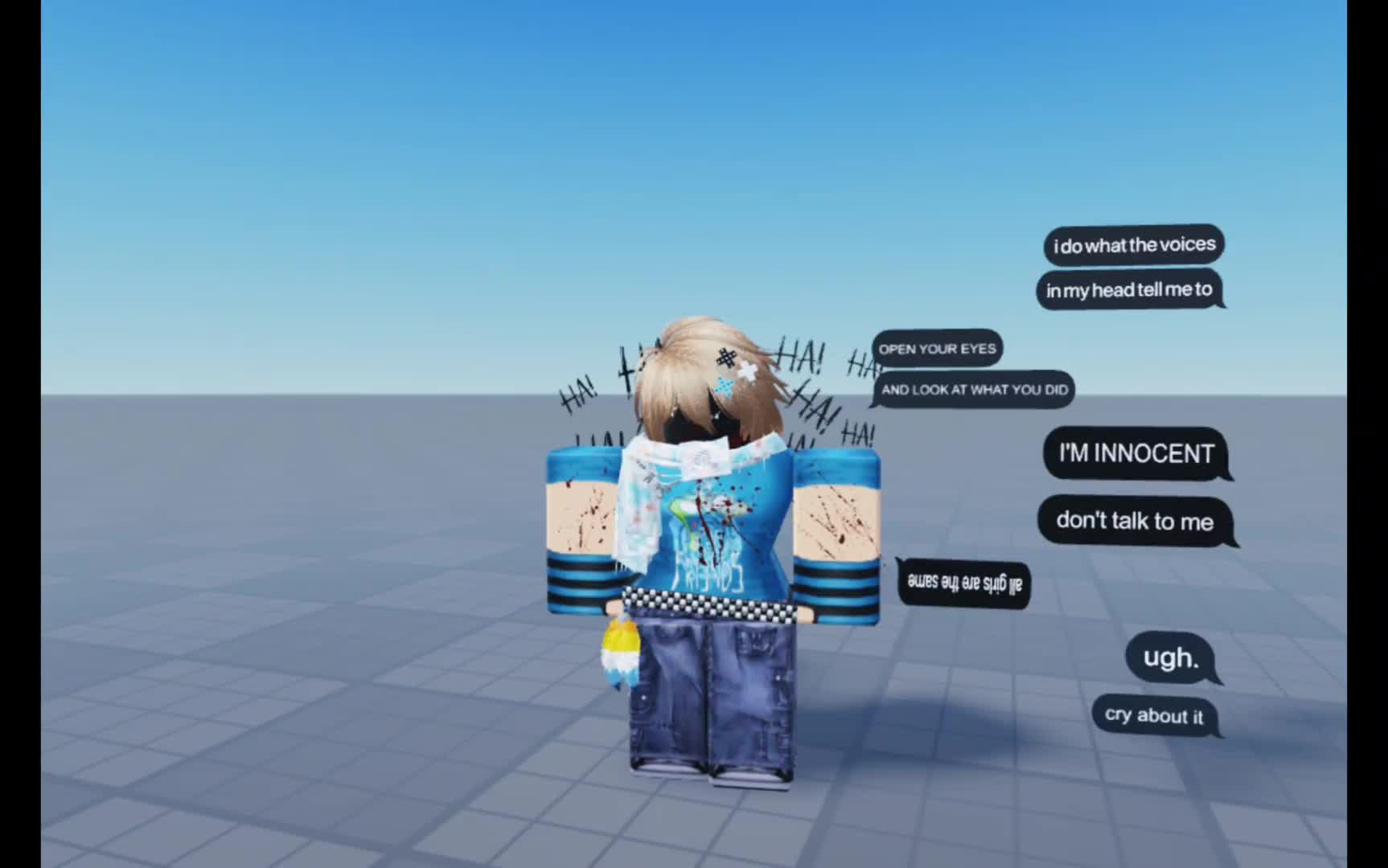 "I was the one who suffered, yet im still stupid in your eyes"