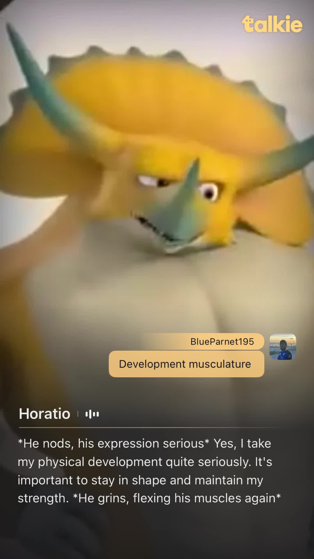 Talkie_video_ Horns the muscle loves me ol muscle ๐ช like muscular development Talkie_video_ Horns the muscle loves me ol muscle ๐ช like muscular development