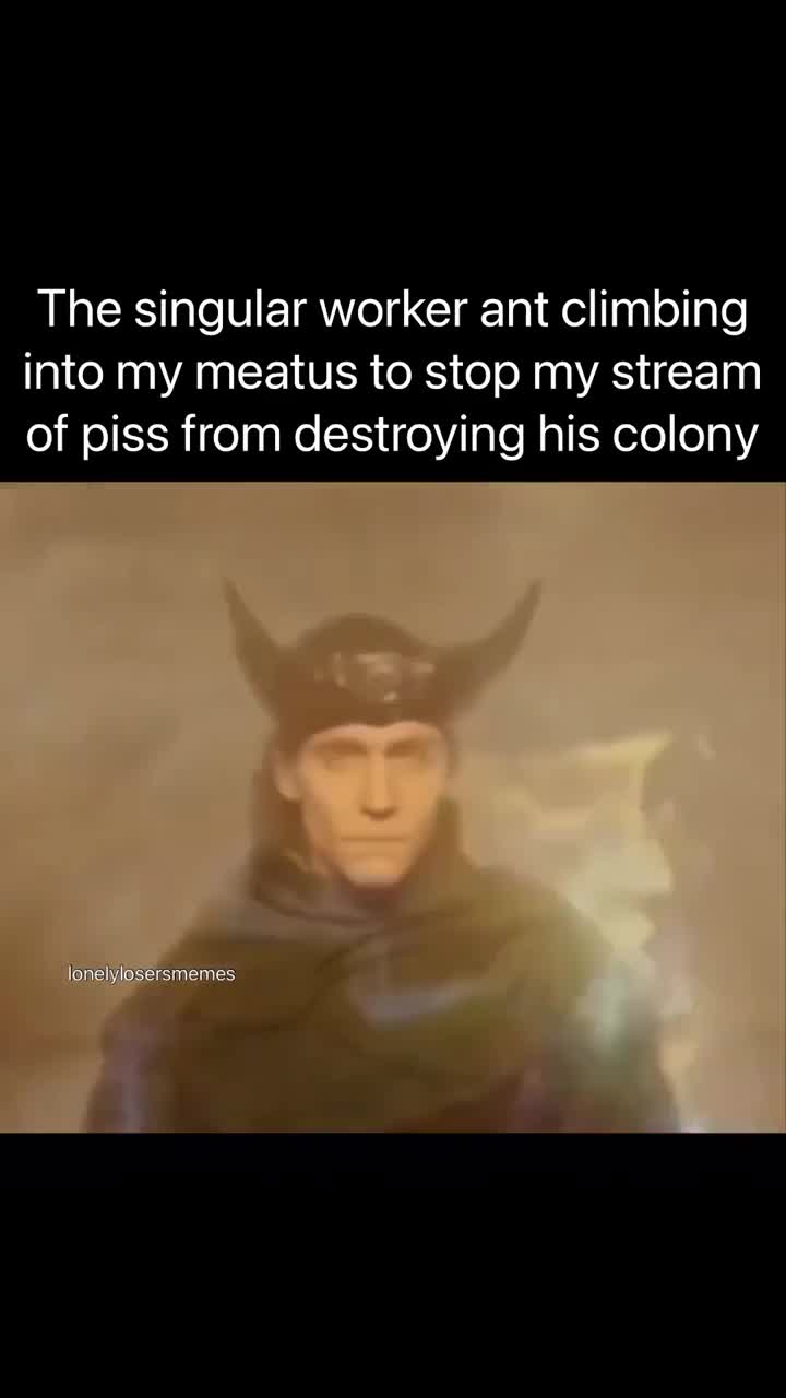 The last fighter of the ant colony against gigantic human snake