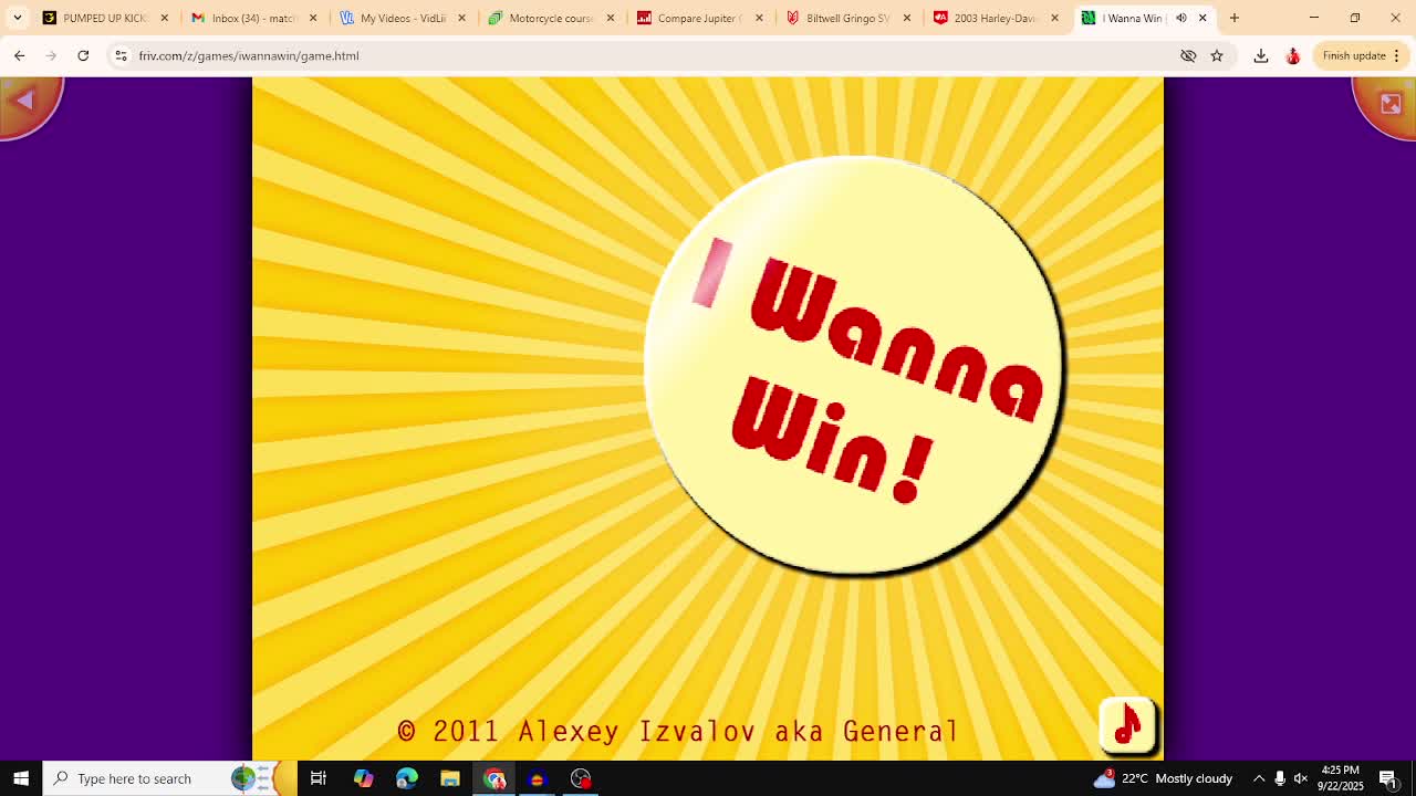 I wanna win no sound I wanna win no sound